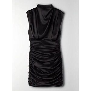 NWT Babaton Hasek Ruched Satinette Dress